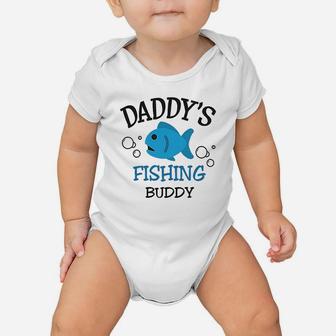 Daddys Dad Father Fishing Buddy Style B Fathers Day Baby Onesie | Crazezy AU