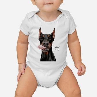 Doberman Shirt Doberman Pinscher Dog Mom Dad Love Pet Puppy Baby Onesie | Crazezy