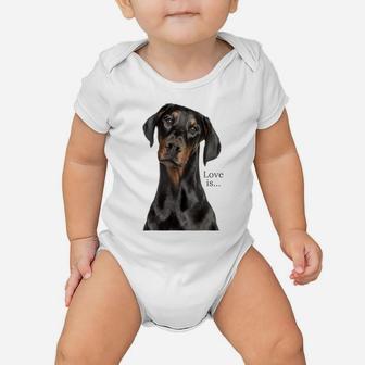 Doberman Shirt Doberman Pinscher Dog Mom Dad Love Pet Puppy Baby Onesie | Crazezy UK