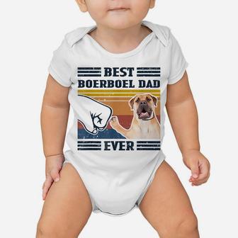 Dog Vintage Best Boerboel Dad Ever Father's Day Baby Onesie | Crazezy UK