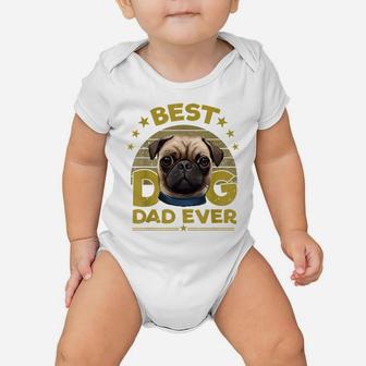 Dogs 365 Best Pug Dog Dad Ever Gift For Men Baby Onesie | Crazezy