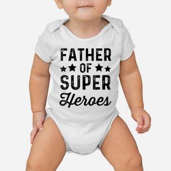 Father Super Heroes | Funny Superhero Daddy Shirt Baby Onesie | Crazezy UK