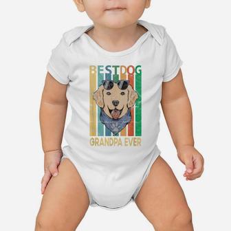 Fathers Day Best Dog Grandpa Ever Shirt Pet Lover Grandad Baby Onesie | Crazezy