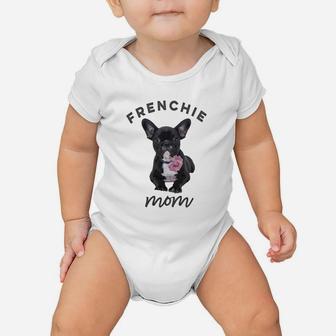 French Bulldog For Women, Frenchie Mom, Flower Baby Onesie | Crazezy