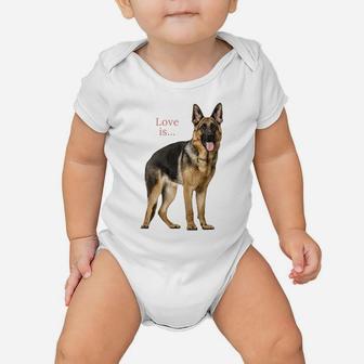 German Shepherd Shirt Shepard Dog Mom Dad Love Pet Puppy Tee Baby Onesie | Crazezy AU