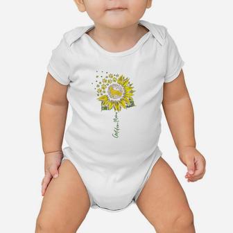 Golden Mom Sunflower Golden Retriever Lover Gifts Dog Mama Baby Onesie | Crazezy