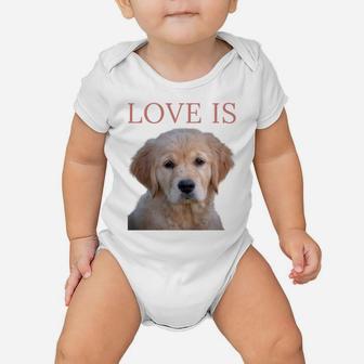 Golden Retriever Shirt Dog Mom Dad Love Puppy Pet Tee Cute Baby Onesie | Crazezy UK