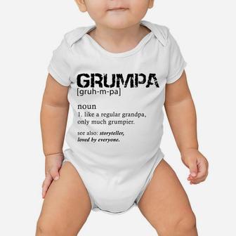 Grumpa Like A Regular Grandpa Only Grumpier Sweatshirt Baby Onesie | Crazezy DE