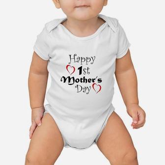 Happy 1St Mothers Day Baby Onesie | Crazezy DE