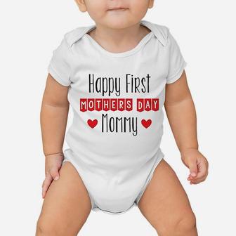 Happy First Mothers Day Mommy Baby Onesie | Crazezy UK
