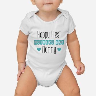 Happy First Mothers Day Mommy Baby Onesie | Crazezy