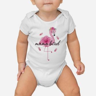 Happy Mother’S Day Mama Bird Cute Flamingo Flower Funny Baby Onesie | Crazezy