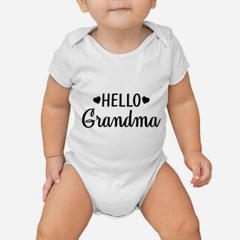 Hello Grandma Baby Onesie | Crazezy