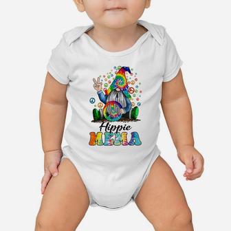 Hippie Mema Gnome Colorful Gnome Mother's Day Gift Baby Onesie | Crazezy