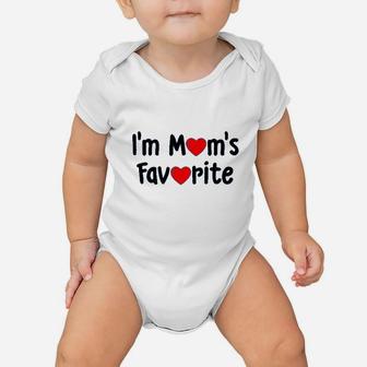 I Am Moms Favorite Funny Baby Onesie | Crazezy