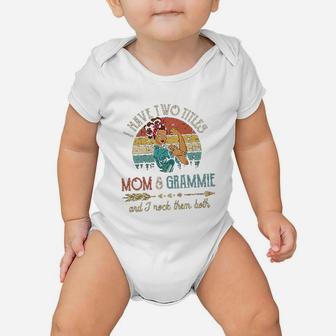 I Have Two Titles Mom And Grammie Baby Onesie | Crazezy DE