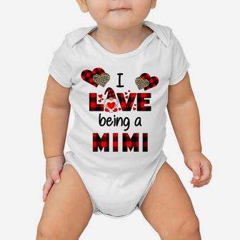 I Love Being A Mimi Grandma Gnome Valentines Day Baby Onesie | Crazezy AU