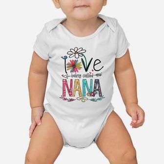 I Love Being Called Nana Grandma Mimi Gigi Lover Baby Onesie | Crazezy DE
