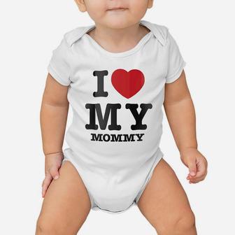 I Love Heart My Mommy Baby Onesie | Crazezy