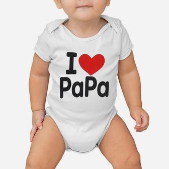 I Love Mama Papa Baby Onesie | Crazezy AU