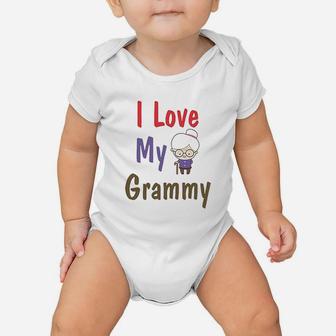 I Love My Grammy Grandmother Baby Onesie | Crazezy AU