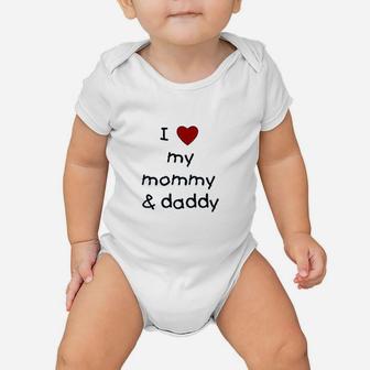 I Love My Mommy & Daddy Baby Onesie | Crazezy CA