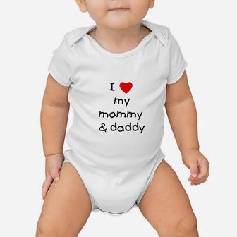 I Love My Mommy Daddy Baby Onesie | Crazezy UK