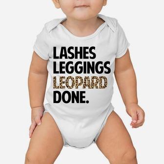 Lashes Leggings Leopard Done Autumn Fall Mom Sweatshirt Baby Onesie | Crazezy CA