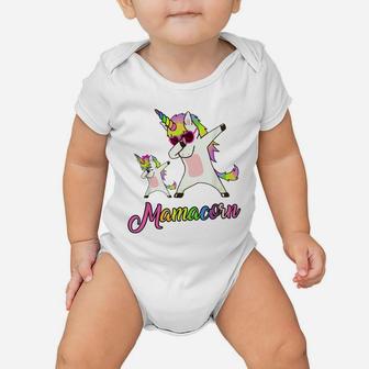 Mamacorn Funny Unicorn Mommy Unicorn Girl And Mother Baby Onesie | Crazezy DE