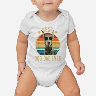 Mens Best Dog Dad Ever Doberman Pinscher Father's Day Gift Baby Onesie | Crazezy