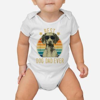 Mens Best Dog Dad Ever Vizsla Father's Day Gift Baby Onesie | Crazezy