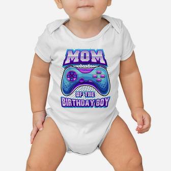 Mom Of The Birthday Boy Matching Video Gamer Birthday Party Baby Onesie | Crazezy UK