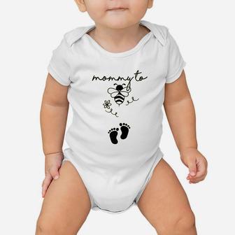 Mommy To Bee Funny Pregnancy Announcement First Time Mom Baby Onesie | Crazezy UK