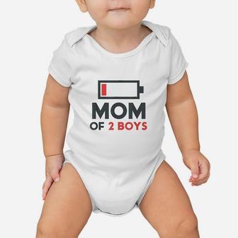 Mothers Day Gift Mom Mom Of 2 Boys From Son Baby Onesie | Crazezy