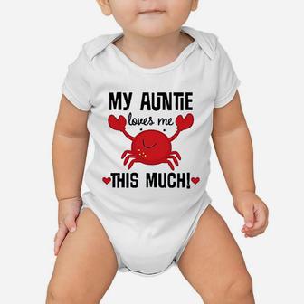 My Auntie Loves Me Nephew Baby Onesie | Crazezy CA
