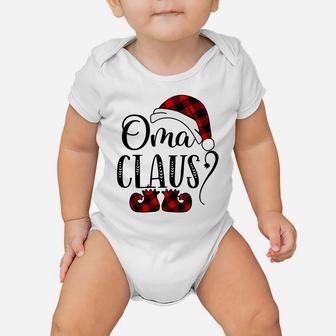 Oma Claus Christmas - Grandma Gift Baby Onesie | Crazezy