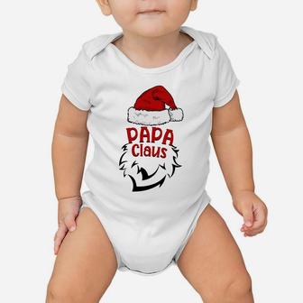 Papa Claus Merry Christmas Dad Santa Claus Head Sweatshirt Baby Onesie | Crazezy DE