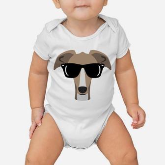 Paws Up Greyhound Dog Mom Dad In Sunglasses Sweatshirt Baby Onesie | Crazezy AU