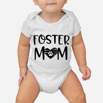 Pet Foster Mom Dog Cat Rescued Breed Mama Pet Quote Gift Baby Onesie | Crazezy