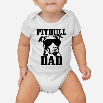 Pitbull Dad Funny Dog Pitbull Sunglasses Fathers Day Pitbull Baby Onesie | Crazezy UK