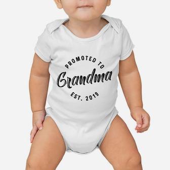 Promoted To Grandma Baby Onesie | Crazezy