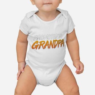 Promoted To Grandpa Baby Onesie | Crazezy