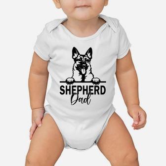 Retro German Shepherd Dad Gift Dog Owner Pet Shepard Father Baby Onesie | Crazezy