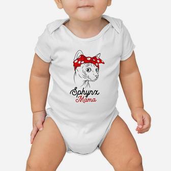 Sphynx Mama Cat Sphinx Hairless Funny Cat Owner Lovers Gift Baby Onesie | Crazezy