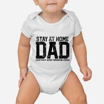 Stay At Home Dad Humor Funny Baby Onesie | Crazezy
