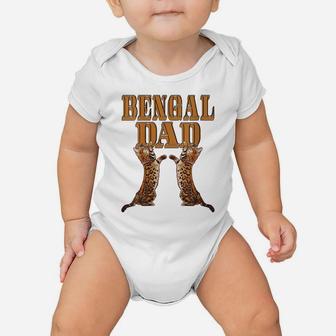 Womens Bengal Cat Dad Father's Day Gift Cat Lovers Present Baby Onesie | Crazezy