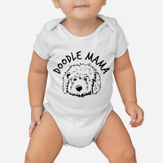 Womens Doodle Mama Dog Mom Mommy Proud Dog Owner Lover Baby Onesie | Crazezy