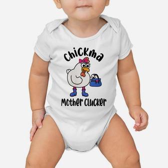 Womens Funny Chickma Mother Clucker - Grandma Chicken Lover Baby Onesie | Crazezy UK
