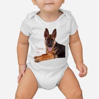 Womens German Shepherd Shirt Shepard Dog Mom Dad Love Pet Puppy Tee Baby Onesie | Crazezy
