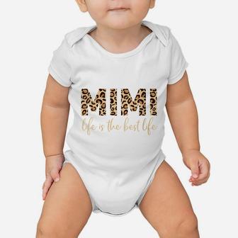 Womens Mimi Life Shirt For Grandma Mothers Day Gift Leopard Funny Baby Onesie | Crazezy DE